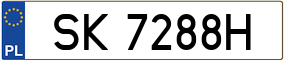 Trailer License Plate